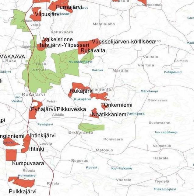 Oulun lääninhallitus on 10.12.1993 vahvistanut alueen ensimmäisen rantakaavan. Kuusamon kaupunginvaltuusto hyväksyi 18.3.2002 kortteleita 6-11 sekä virkistys- ja liikennealueita koskeneen muutoksen.