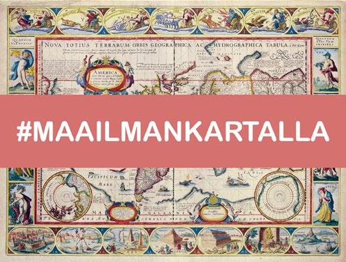 com/lokistories MAAILMA PIIRTYY KARTALLE TARJOUSHINTAAN Taroamme #maailmankartalla-saran kunniaksi Maailma piirtyy kartalle -teoksen 20 % alennushintaan nsshop.fi -verkkokaupassa.