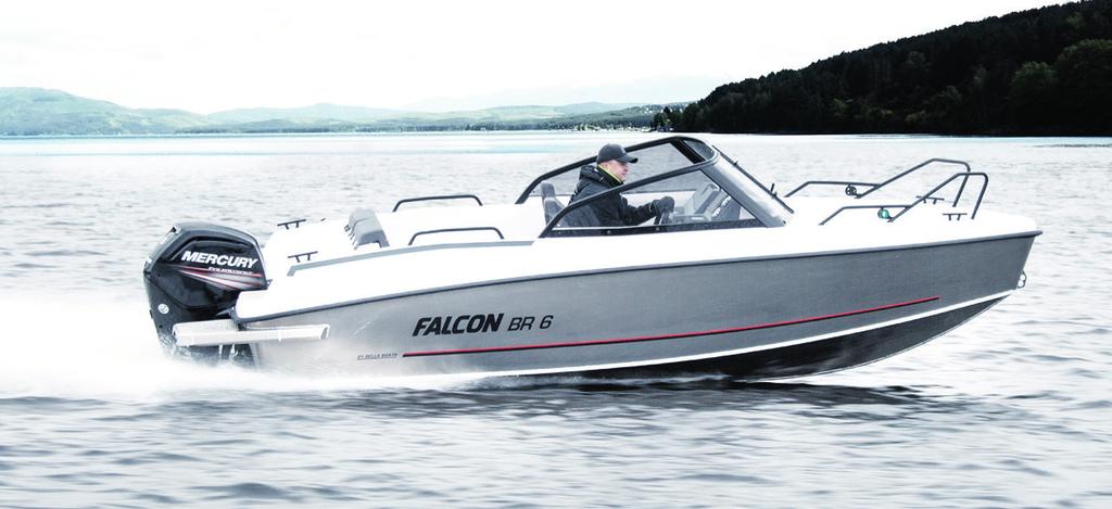 FALCON BR 6 HINNAT Vakiovene ilman moottoria... 22 500 BR 6 + Mercury F 80 L EFI... 31 500 BR 6 + Mercury F 100 L EFI... 32 700 BR 6 + Mercury F 115 L EFI.