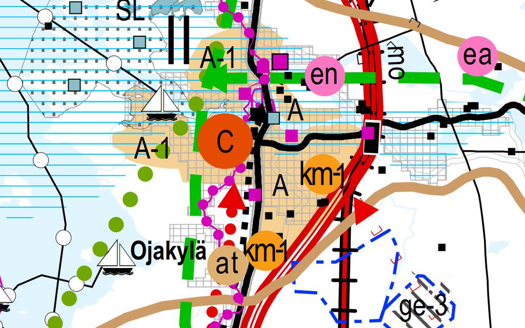 Edistetään palvelujen, työpaikkojen ja vapaa-ajan alueiden hyvää saavutettavuutta eri väestöryhmien kannalta.