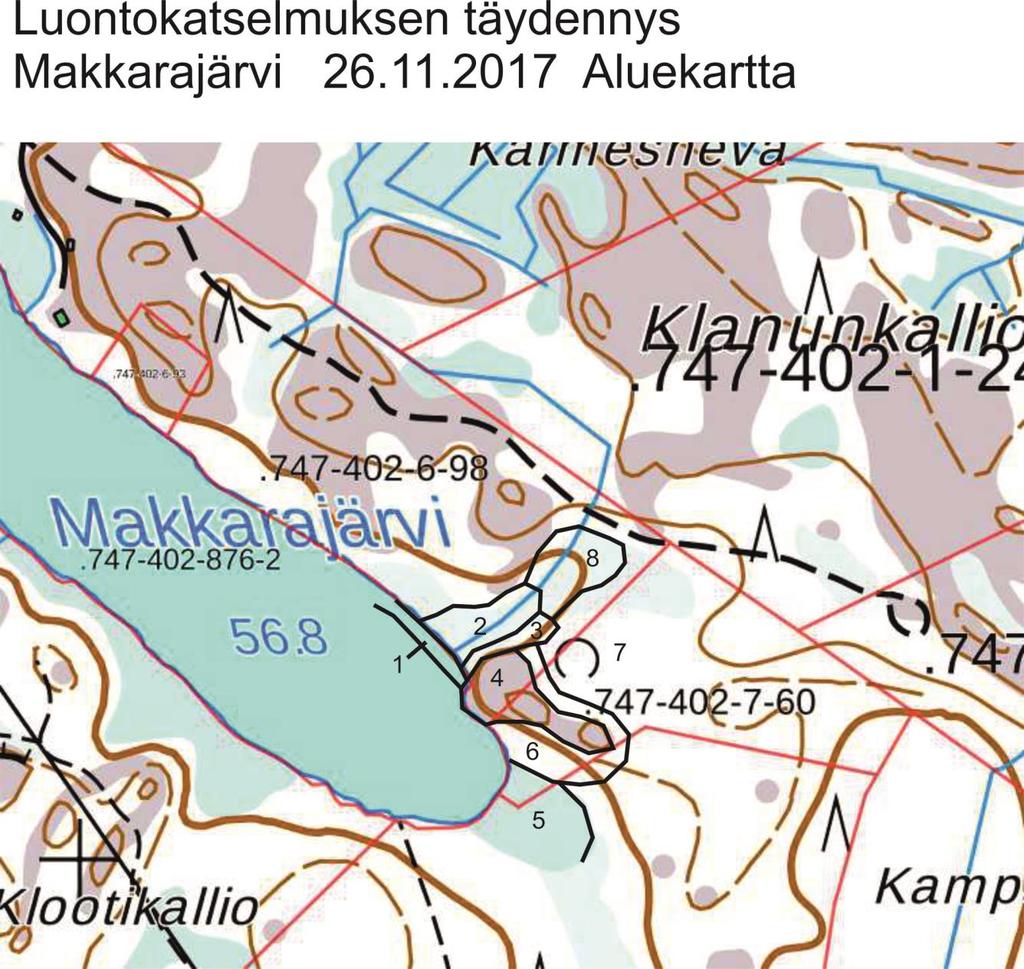 Alueen ympäristöstä kuultuja lintuja: hömötiainen, talitiainen, keltasirkku, käpytikka, teeri. Järvellä tai sen ympäristössä tiedetään kesällä pesineen sinisorsa ja tavi.