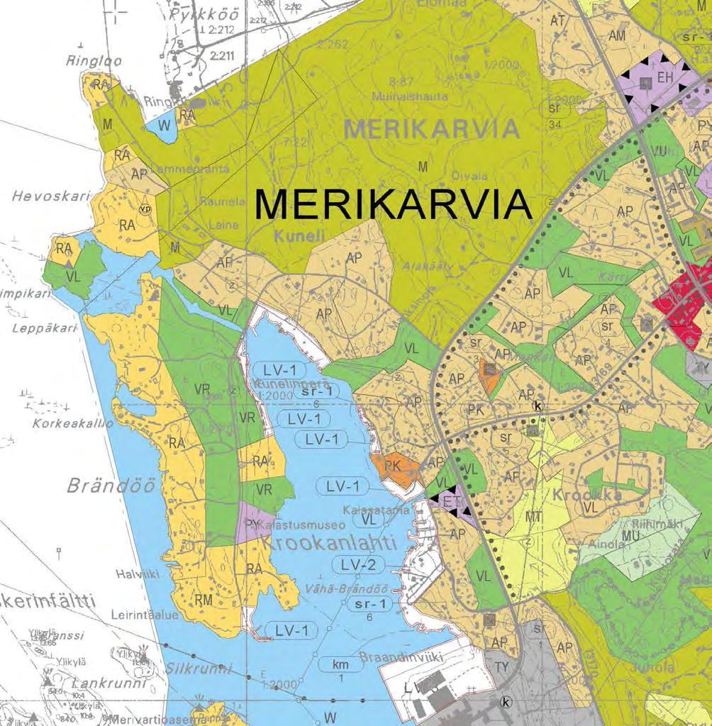 Yleiskaava Alueella on voimassa Merikarvian Kirkonkylän-Tuorilan osayleiskaava, joka on hyväksytty 19.3.2001.