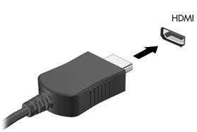 HDMI-laitteen liittäminen Tietokoneessa on HDMI (High Definition Multimedia Interface) -portti.