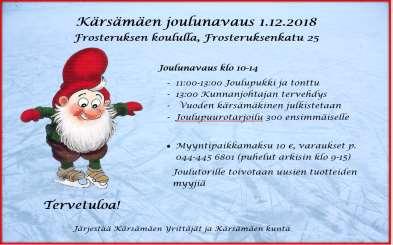 KaiKu Kärsämäen kunnan kuukausijulkaisu 10 / 2018 ELOKUVAILTA KÄRSÄMÄKI-SALISSA