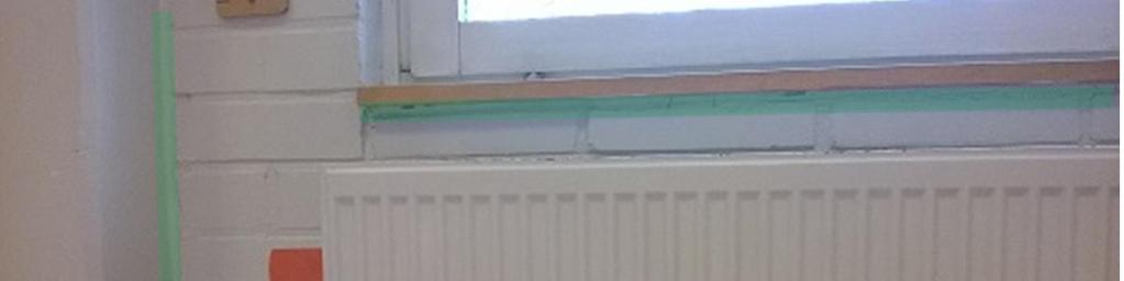 Tila oli tutkimuksen aikana noin 10 Pa alipaineinen ulkoseinän eristetilaan nähden.