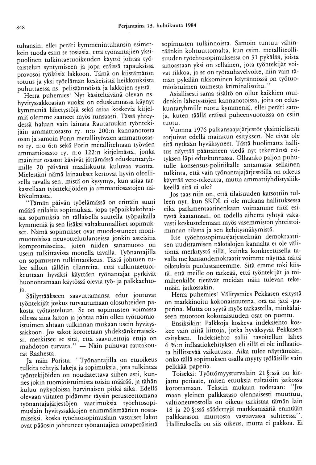 848 Perjantaina 13.