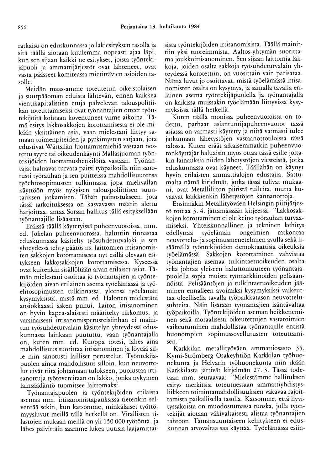 856 Perjantaina 13.