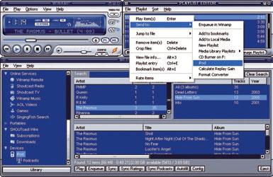 + windows-, mac- ja linux-versiot + oma soitin + suomenkielisyys ei yhteystietojen ja kalenterin tukea 5.35 Valmistaja: Nullsoft www.winamp.