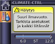 Hälytysten tarkasteleminen VPAP ST-A -laitteeseen on asennettu hälytysmoduuli, joka seuraa jatkuvasti sekä hoitoa että laitteen tilannetta.