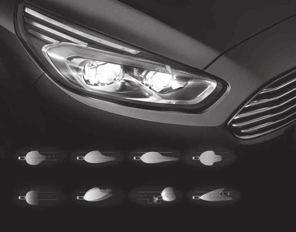 Fordin mukautuvat LED-ajovalot Mukautuva ajovalojärjestelmä parantaa näkyvyyttä monissa ajotilanteissa.