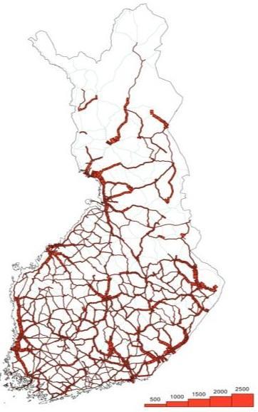 Kuljetusoptimoinnit rutiinia Kuljetuskustannusten minimointi Tehdaspuu Itä-Suomessa 1967 1996 Puulaaki