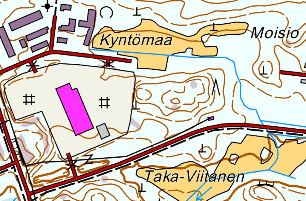 TAMPERE RUSKO RAITIOTIEN VARIKKOALUEEN ASEMAKAAVAN NRO 8600 ARKEOLOGISEN SELVITYKSEN TÄYDENNYS 2015 Kartta 1. Kohteiden sijainti.