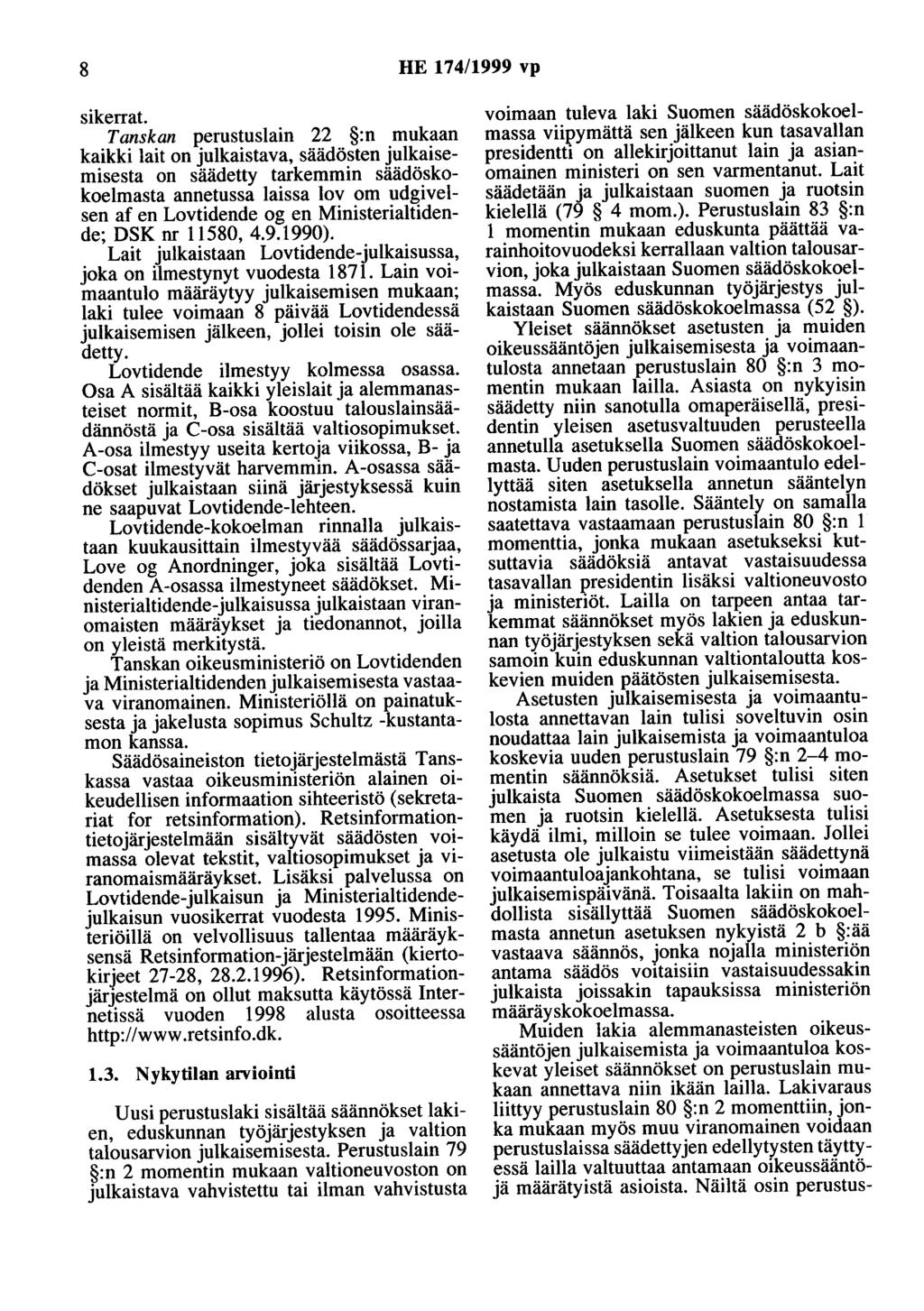 8 HE 174/1999 vp sikerrat.
