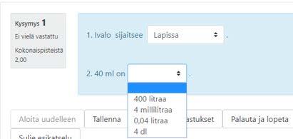 Ivalo sijaitsee {1:MULTICHOICE:~Itä-Suomessa#Väärin