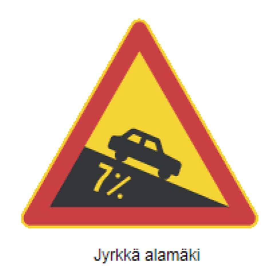 Esimerkiksi seuraavia liikennemerkkejä voidaan harkita käytettäväksi alikulun