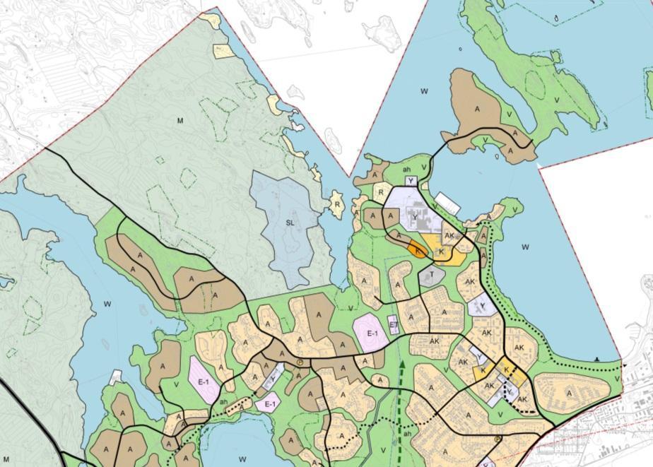 105 Lappeenrannan keskustaajaman osayleiskaava Läntinen osa-alue Kaavaselostus Sammonlahteen. Uusia asuntoja oli noin 1500 kpl, joista maakuntakaavan lentomelualueella n. 170.