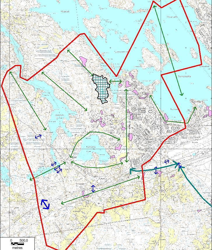 Lappeenrannan keskustaajaman osayleiskaava Läntinen osa-alue Kaavaselostus 38 (Yllikkälän risteyssilta).