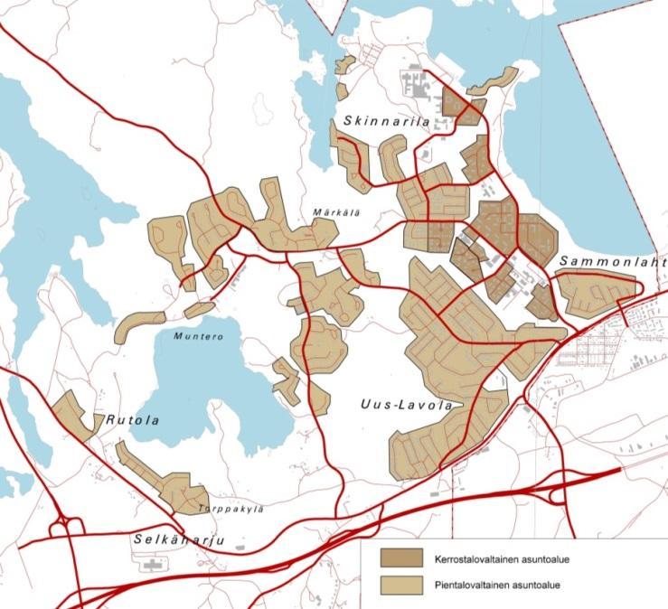 Lappeenrannan keskustaajaman osayleiskaava Läntinen osa-alue Kaavaselostus 64 