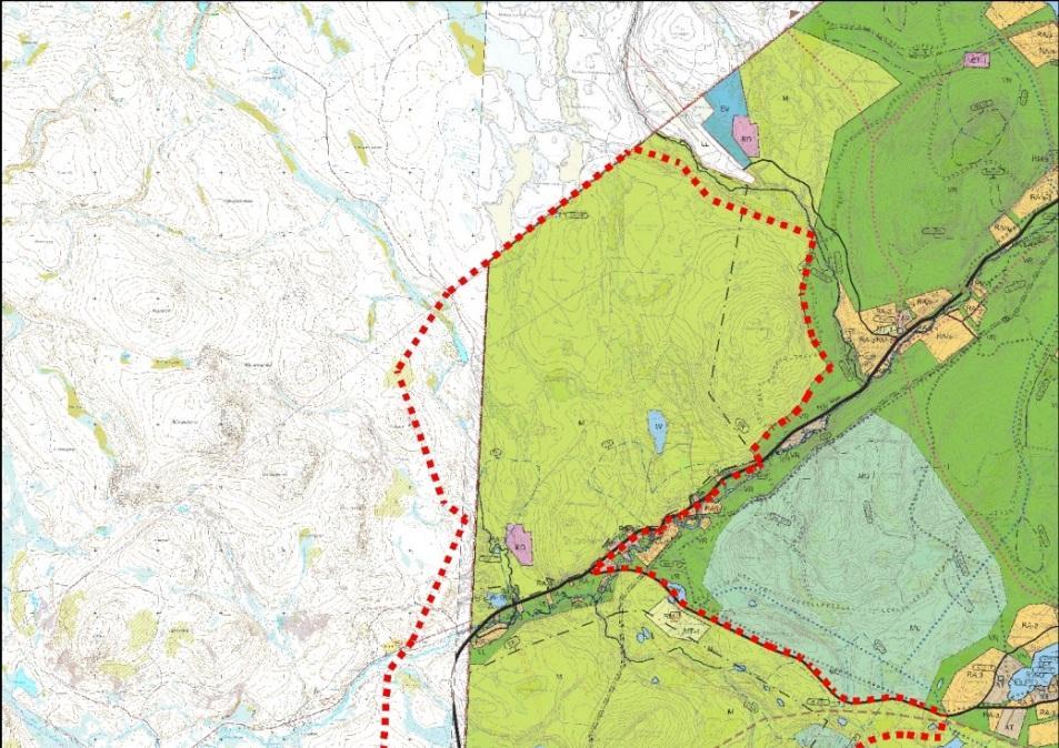 Äkäsjoen molemmille rannoille on osoitettu väljän lomarakentamisen alueita (RA-3) sekä väljän lomarakentamisen alueita, joilla on luontoarvoja (RA/s- 1).