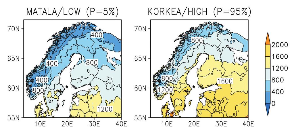 12 Ruosteenoja ym. Terminen kasvukausi lämpenevässä ilmastossa TERRA 128: 1 2016 Kuva 9.
