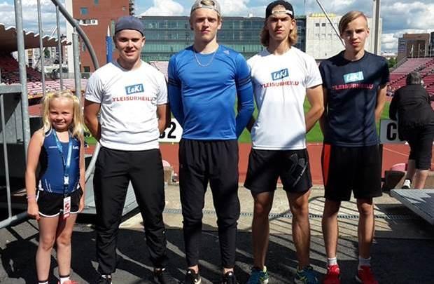 M19 4x100m (Jere Kaakinen-Tomy Nurmesniemi-Juuso Petäjäsuo- Santeri Kuusiniemi) 6. M19 4x400m (Santeri Kuusiniemi-Tomy Nurmesniemi-Juuso Petäjäsuo- Aleksi Kivelä) 7.