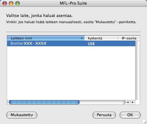 USB Mcintosh c d Vlitse Pikllisliitäntä j vlitse sitten Seurv. Noudt näytöllä olevi ohjeit. Ohjelmiston sennus kestää jonkin ik. Kun ohjelmiston sennus on vlmis, viimeistele se osoittmll Käynnistä.