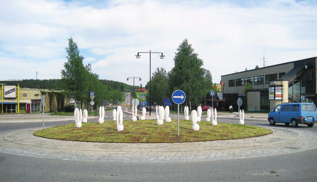 Ensimmäisessä vaiheessa toteutettiin parikymmentä valkoista citykania, jotka sijoitettiin Sipoon Kuntalan viereen sijaitsevaan liikenneympyrään vuonna 2010.