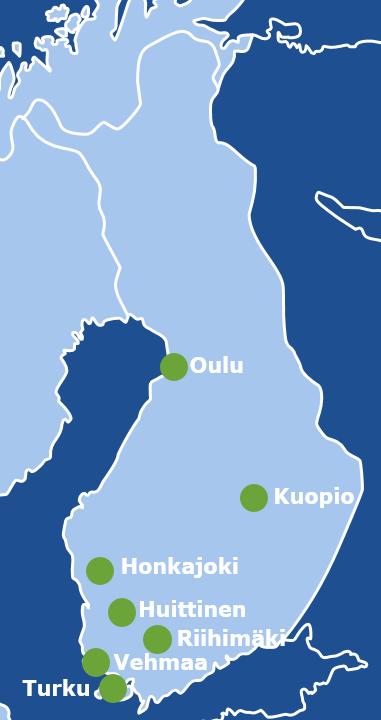 Gasumin laitoksilla syntyvä kiinteä mädätysjäännös (vuosiarvio) Kiintojae Oulu 15 000t