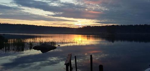 Aurinko juhannusiltana. Pia Lindgren La 20.6.