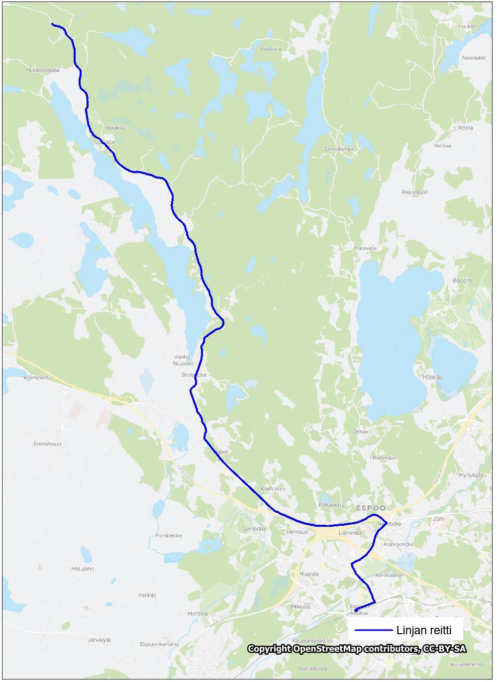 Liite 1-29 Linja 245 Espoon keskus