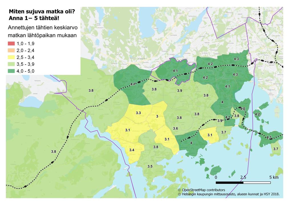 Kaikki vastaajat. Luvut perustuvat vähintään 15 havaintoon per alue.