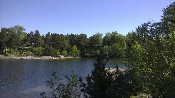 Näkymä Aarnkarista mantereelle.