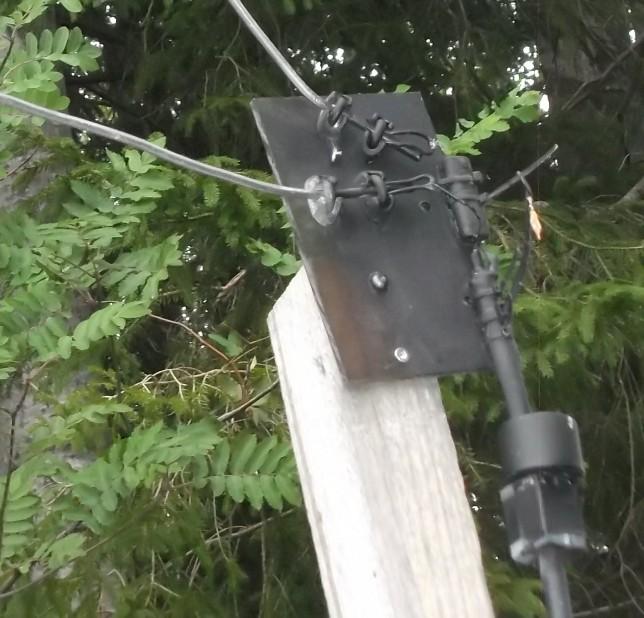 Syöttöpiste Antenni lanka 4mm Vaijerilukot Tinatut johdot
