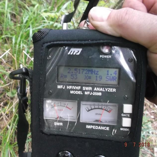 Valmiin antennin SWR SWR tavoite on alle 1,6 yli koko käyttöalueen