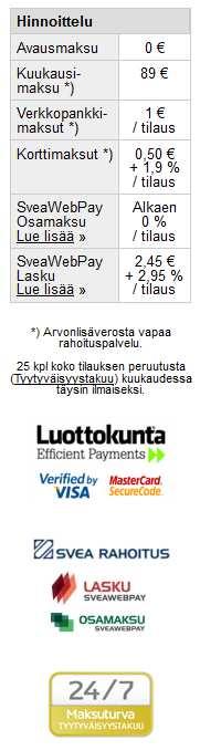 Voit itse valita haluatko tilitykset tapahtumakohtaisina tilityksinä tai koontitilityksinä Maksujen tilitykset kauppiaan omalla ostoksen viitteellä Havainnollinen Toimitusten seuranta -palvelu