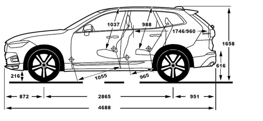 TEKNISET TIEDOT/Tekniska Data MOOTTORI / MOTOR D4 D4 AWD D5 AWD Tyyppi / Typ Dieselmoottori, edessä poikittain Dieselmoottori, edessä poikittain Dieselmoottori, edessä poikittain Dieselmotor,