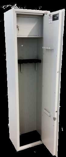 Asekaapit ASEKAAPPI 3-ASEELLE - materiaali terästä - paksuus 2,0mm - väri musta - ulkomitat: K1255xL245xS205 - paino 22 kg Tuotekoodi Koko Hinta EAN 3AS 1255x245x205 129,00 L HYVÄKSYTYT ASEKAAPIT