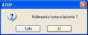 lasketulta projektilta.