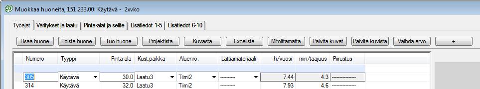kappalemäärät. Vinkki!