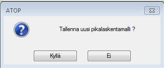 Oma pikalaskentamalli 3 Tallenna