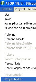 Sulje mitoitus laskentamallikortin OK painikkeesta.