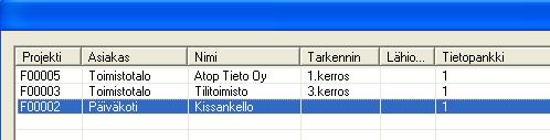Projektin tiedot Projektin siirtäminen laskijalta toiselle Tämän ohjeen avulla saat siirrettyä
