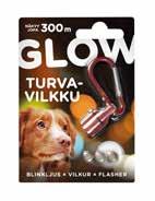 (7,19/pkt, 3,00/kg) -25% Glow Sydänvilkku useita eri värejä näkyy jopa 300 m