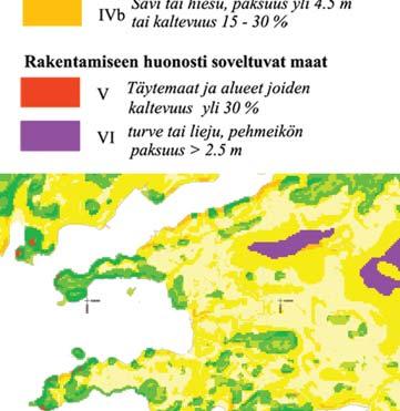 Rakennusten maanvaraisen perustamisen edellytyksenä onkin toimivan routasuojauksen järjestäminen. Alueella on myös savi- ja turvekerrostumia.