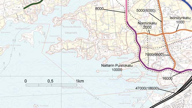 Näätäsuontiellä nopeusrajoitukseksi on esitetty 60 km/h.