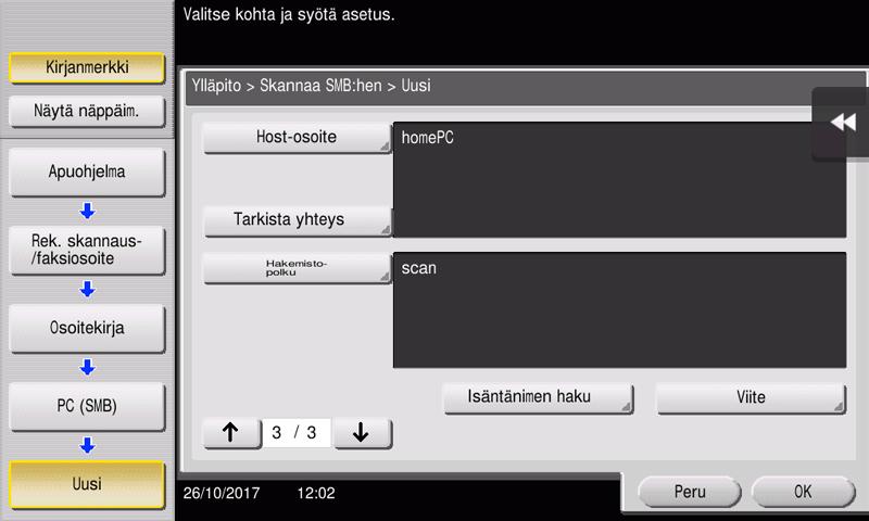 1 2 3 % Tämä määrittää [Index]-kohtaan oikean hakemiston nimelle, jonka syötit kohtaan [Nimi].