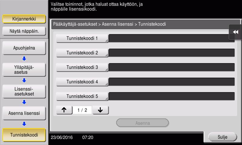 4.1 Edistyneiden toimintojen käyttö 4 i-option-toiminnon käyttöönotto 1 Pidä i-optionin mukana toimitettu aktivointisertifikaatti lähelläsi.