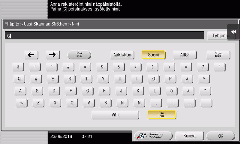 Kosketuspaneeli 2.