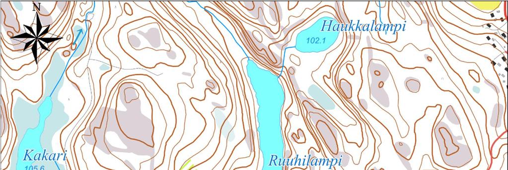 Muodoltaan Ruuhilampi on kapea ja pitkulainen, eikä siinä ole yhtään saaria. Ruuhilammen annoilla on muutamia kiinteistöjä. Ruuhilammen vedenlaatua on tutkittu viimeksi kesällä 2014.