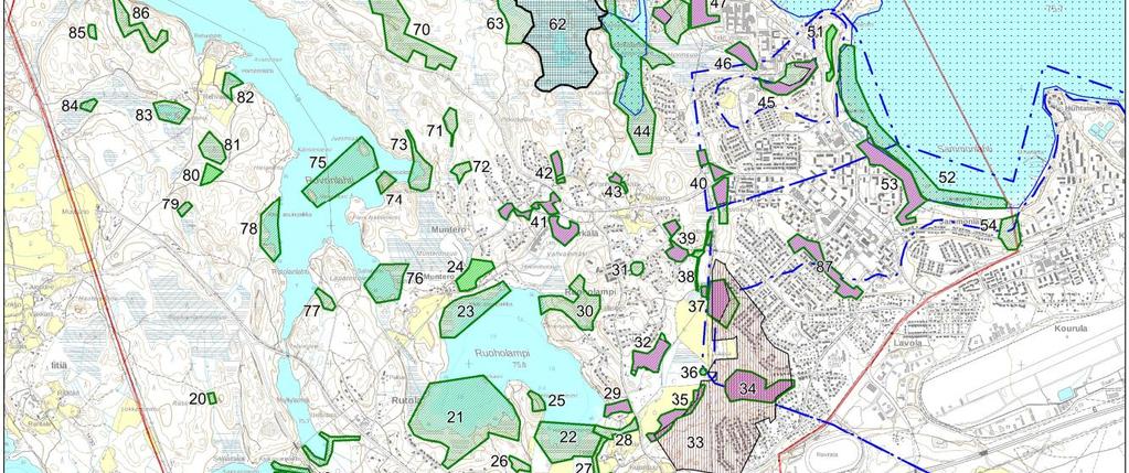 noroja, tihkupintoja, liito-orava, harsosammal metsälaki- ja vesilakikohde tai muu luontokohde, luontodirektiivin